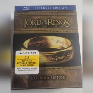 The Lord of the Rings: The Motion Picture Trilogy Blue Ray 15-Disc Extended